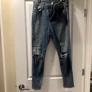 Rag and Bone skinny jeans with ripped knees